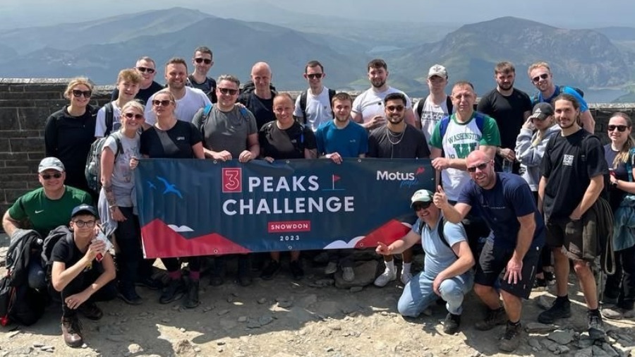 Motus Commercials Teams in Charity 'Three Peaks' Climbs