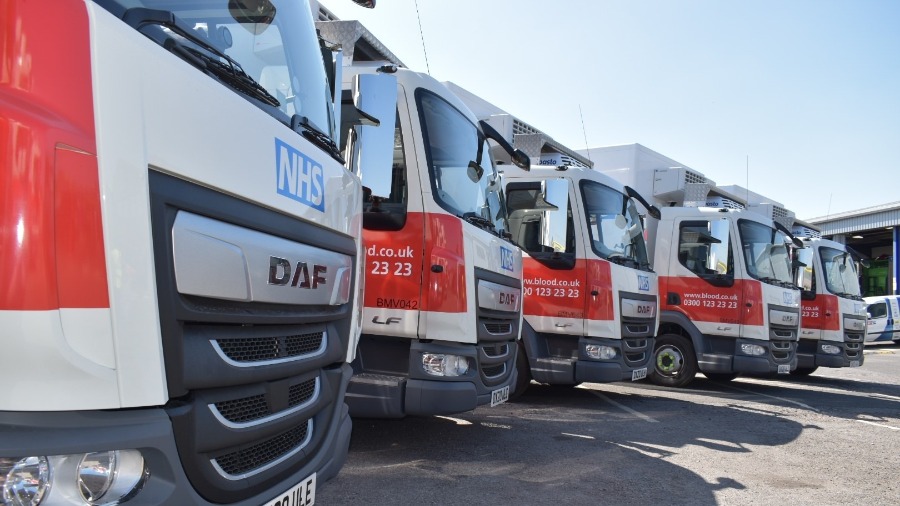 MOTUS Commercials DAF delivers LF rigids for NHS blood plasma trials