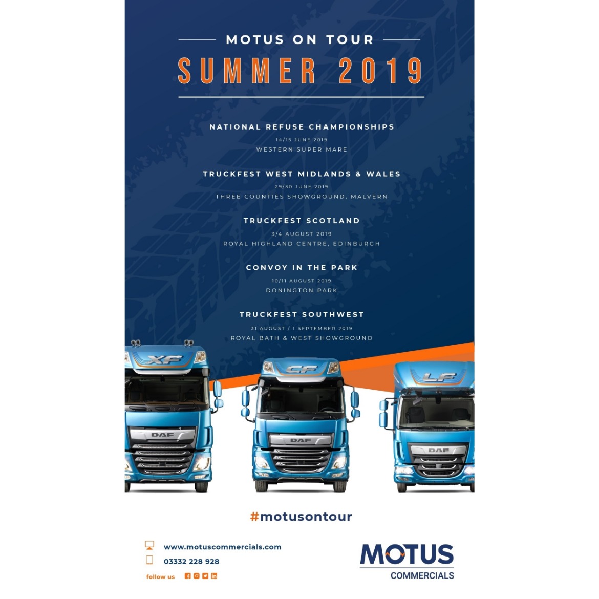 Motus on Tour Summer 2019 dates