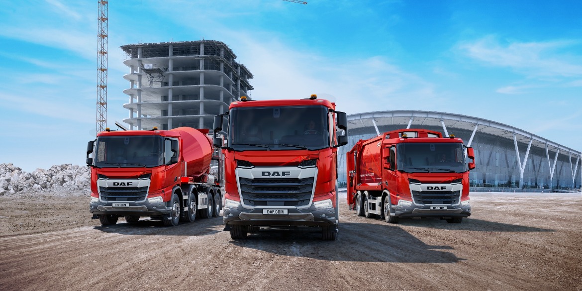 DAF XDC and XFC Construction Range: Cement Mixer, Flat Bed, Skip Loader DAF XDC and XFC Construction Range: Cement Mixer, Flat Bed, Skip Loader